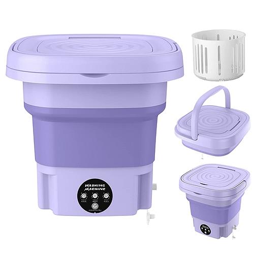 3 Mode-Portable Foldable Washing Machine with Detachable Drain Basket