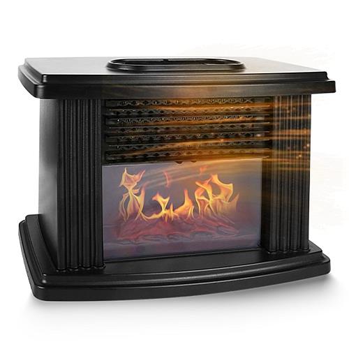 800W Electric Fireplace Heater with Digital Thermostat & Remote – Safe & Stylish for Home or Office