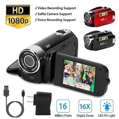 HD 1080P Digital Camcorder with 16X Zoom, 270° Rotation, and Fill Light