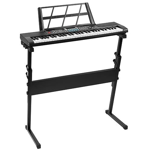 61-Key Digital Music Electronic Keyboard Piano w/ Stand & Microphone for Kids & Beginners