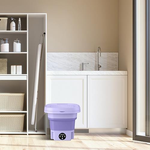 3 Mode-Portable Foldable Washing Machine with Detachable Drain Basket