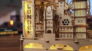 431 Piece London Marble Run Mechanical 3D Wooden Puzzle