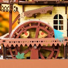 435 Piece Wooden Fairytale Treehouse Cuckoo Clock 3D Puzzle
