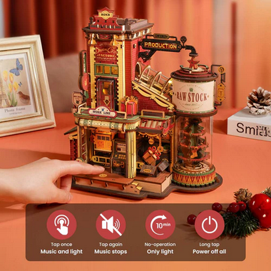 Automatic Gift Factory Music Box – 3D Wooden Puzzle (499 Pieces)
