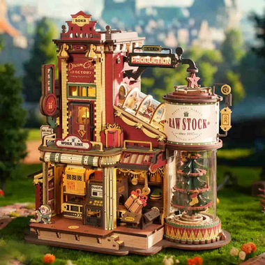 Automatic Gift Factory Music Box – 3D Wooden Puzzle (499 Pieces)