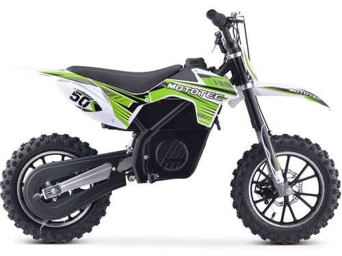 MotoTec 24v 500w Gazella Electric Dirt Bike Green