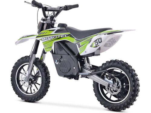 MotoTec 24v 500w Gazella Electric Dirt Bike Green