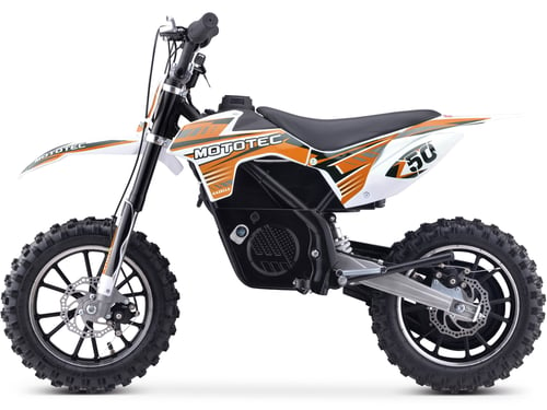 MotoTec 24v 500w Gazella Electric Dirt Bike Orange