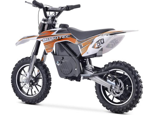 MotoTec 24v 500w Gazella Electric Dirt Bike Orange