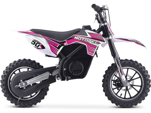 MotoTec 24v 500w Gazella Electric Dirt Bike Purple