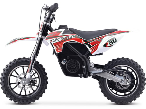 MotoTec 24v 500w Gazella Electric Dirt Bike Red