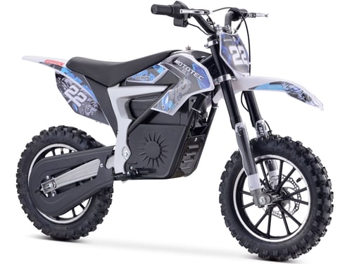 MotoTec 36v 500w Demon Electric Dirt Bike Lithium Blue