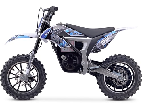 MotoTec 36v 500w Demon Electric Dirt Bike Lithium Blue