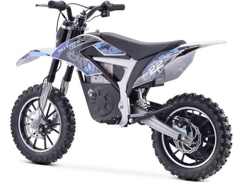 MotoTec 36v 500w Demon Electric Dirt Bike Lithium Blue