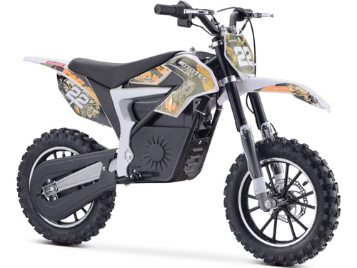 MotoTec 36v 500w Demon Lithium Electric Dirt Bike Orange