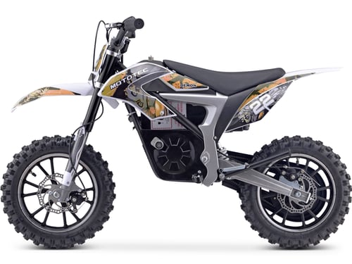 MotoTec 36v 500w Demon Lithium Electric Dirt Bike Orange