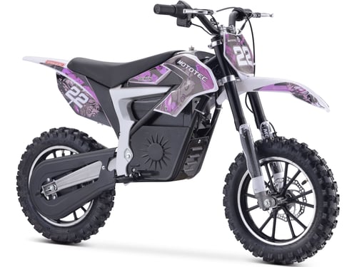 MotoTec 36v 500w Demon Lithium Electric Dirt Bike Purple