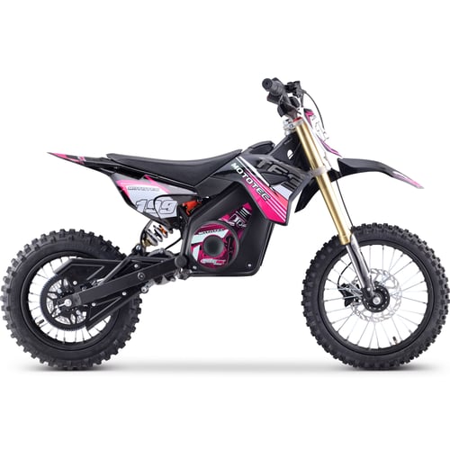 MotoTec 48v 1600w Lithium Pro Electric Dirt Bike Pink