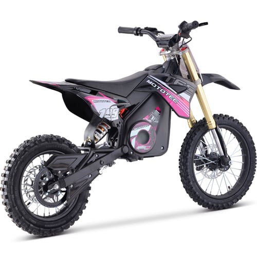 MotoTec 48v 1600w Lithium Pro Electric Dirt Bike Pink