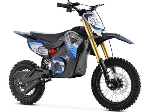 MotoTec 36v 1000w Lithium Pro Electric Dirt Bike Blue