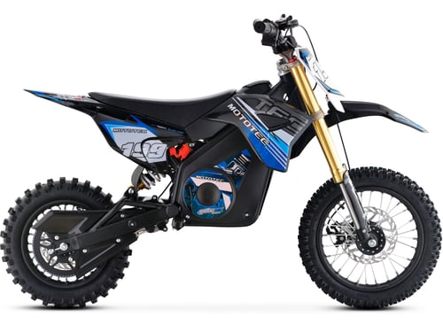 MotoTec 36v 1000w Lithium Pro Electric Dirt Bike Blue