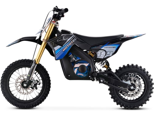 MotoTec 36v 1000w Lithium Pro Electric Dirt Bike Blue