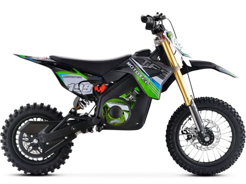 MotoTec 36v 1000w Lithium Pro Electric Dirt Bike Green