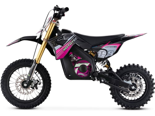 MotoTec 36v 1000w Lithium Pro Electric Dirt Bike Pink