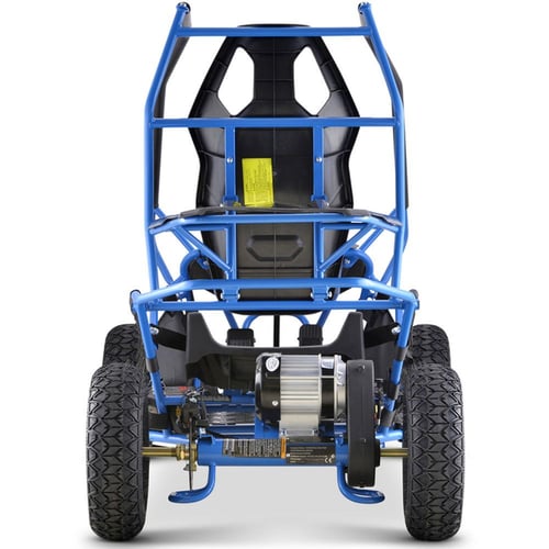 Mototec 36v 1000w Maverick Go Kart Blue