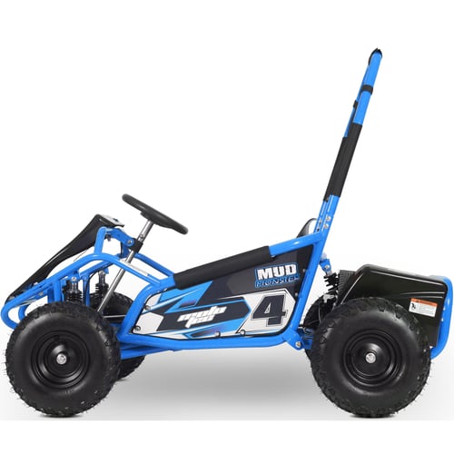 MotoTec Mud Monster 48v 1000w Electric Kids Off Road Go Kart Blue