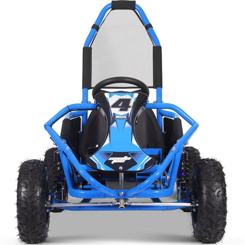 MotoTec Mud Monster 48v 1000w Electric Kids Off Road Go Kart Blue