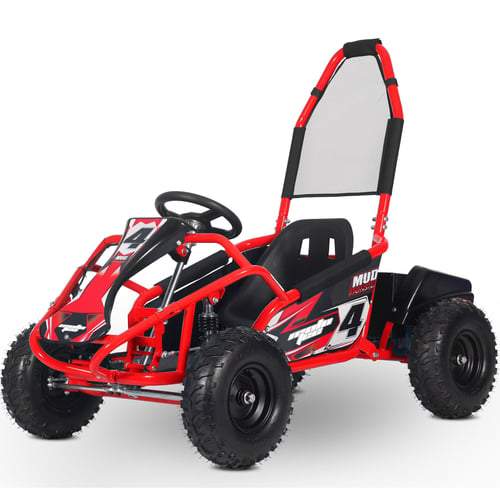 MotoTec Mud Monster 48v 1000w Electric Kids Off Road Go Kart Red