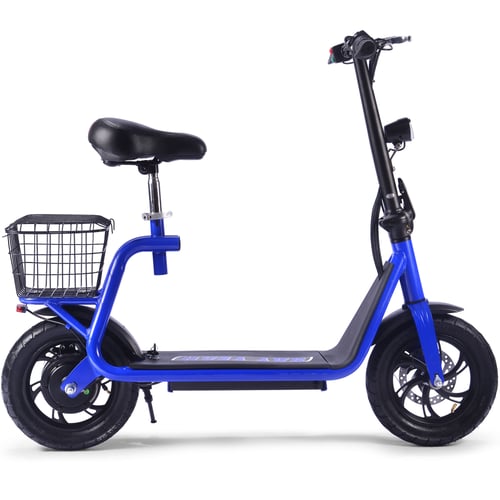 MotoTec Metro 36v 500w Electric Scooter Blue