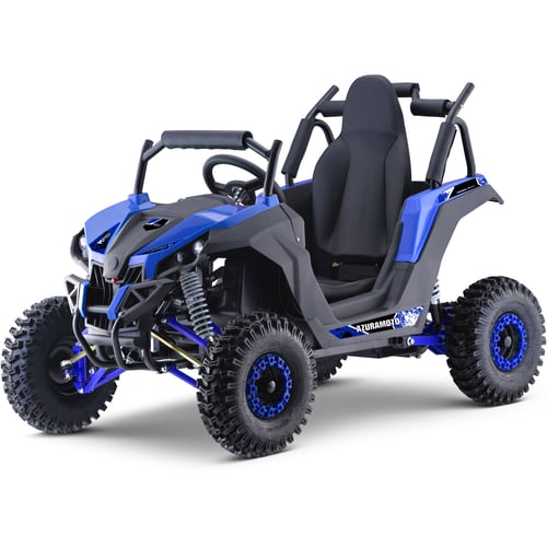 MotoTec Raider 48v 1200w Electric Kids Off Road UTV Blue