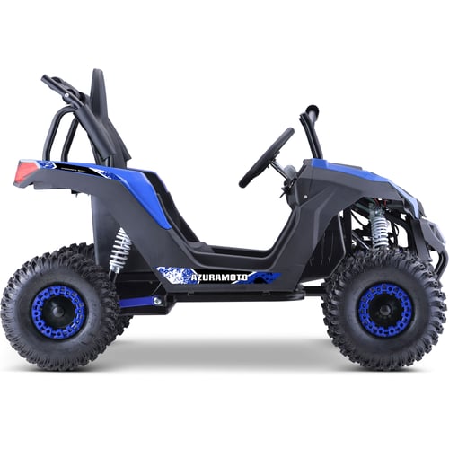 MotoTec Raider 48v 1200w Electric Kids Off Road UTV Blue