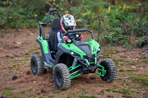 MotoTec Raider 48v 1200w Electric Kids Off Road UTV Green