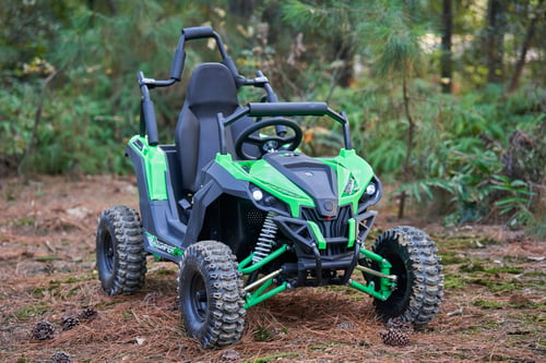 MotoTec Raider 48v 1200w Electric Kids Off Road UTV Green