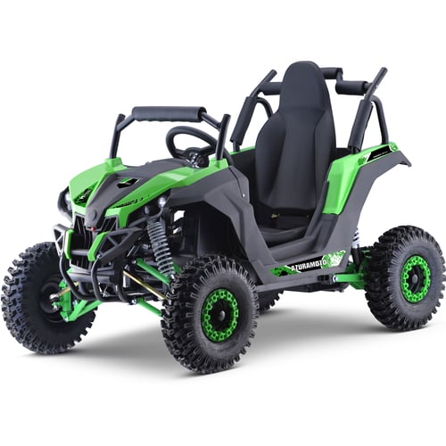 MotoTec Raider 48v 1200w Electric Kids Off Road UTV Green