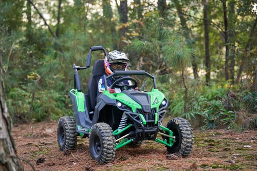 MotoTec Raider 48v 1200w Electric Kids Off Road UTV Green