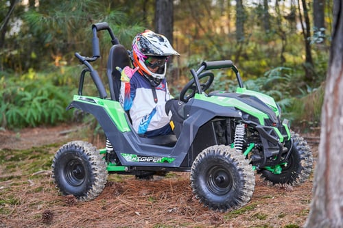 MotoTec Raider 48v 1200w Electric Kids Off Road UTV Green