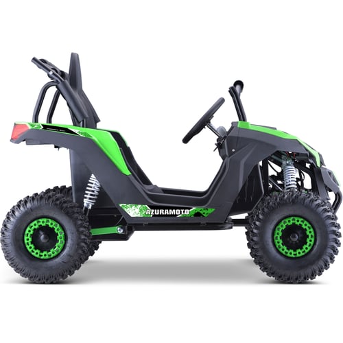 MotoTec Raider 48v 1200w Electric Kids Off Road UTV Green