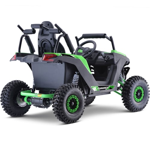 MotoTec Raider 48v 1200w Electric Kids Off Road UTV Green