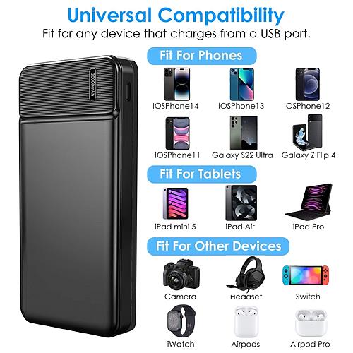 PowerMaster PowerVault 30,000mAh Fast-Charging Power Bank