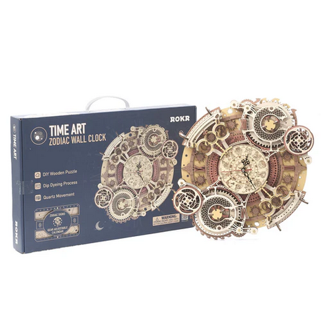 Zodiac Wall Clock & Time Engine Calendar 3D Puzzle (168 Pcs)