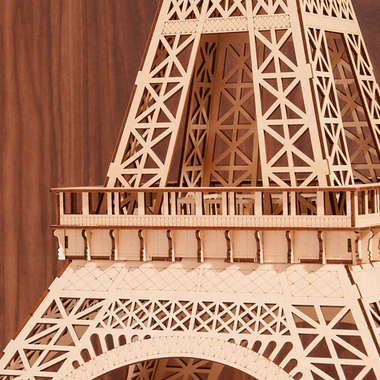 Eiffel Tower Plus – 3D Wooden Puzzle Model (191 Pieces)