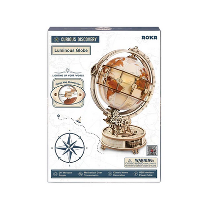 Luminous Globe 3D Puzzle Kit (180 Pieces)