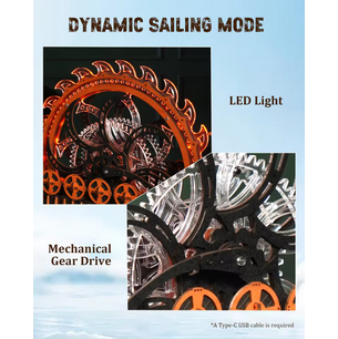 Viking Dragon Ship 3D Puzzle (229 Pieces)