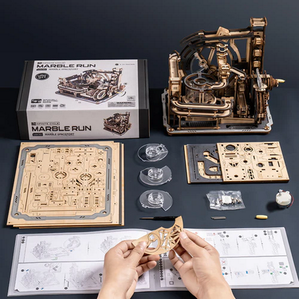 Marble Spaceport 3D Puzzle Kit (472 Pieces)