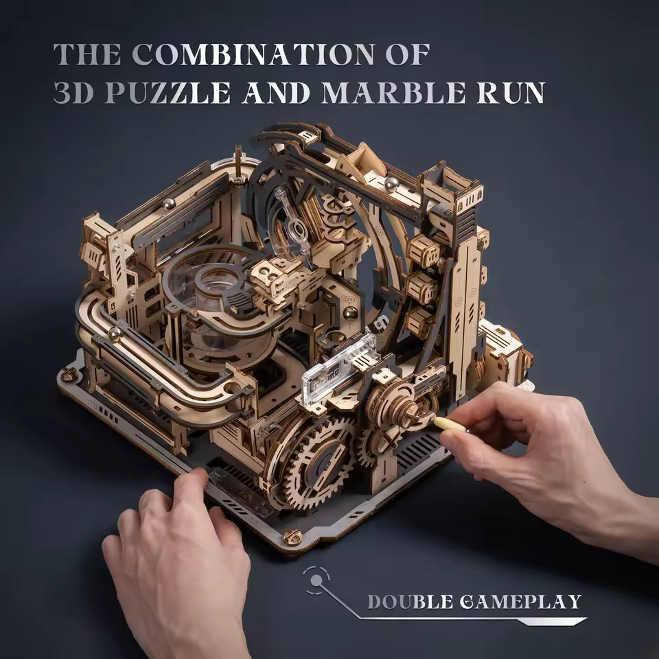 Marble Spaceport 3D Puzzle Kit (472 Pieces)
