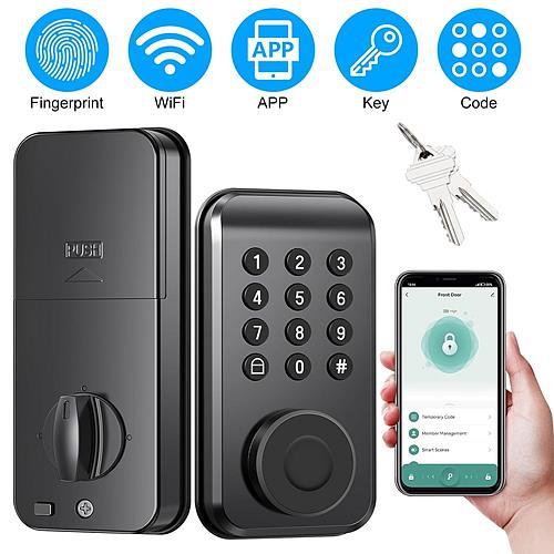 Keyless Smart Door Waterproof Controlled Fingerprint Lock for Entry Door